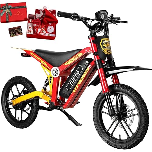 Tuttio ARC-I 36V Electric Dirt Bike for Kids 5-8, 750W Electric Motorcycle for Kids, 22MPH, Up to 25 Miles, 5-Speed Modes Mini Dirt Bike, 16" Pneumatic Tires, Max Weight 165LBS