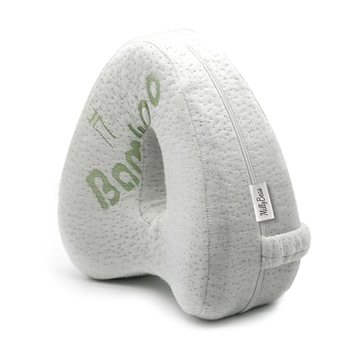 MillyBeas Leg Knee Orthopedic Pillow, Side Sleeper Pillow, Bed Wedge Support Pads for Back, Hip Knee and Sciatica Pain Relief, Bamboo Memory Foam Support Pillow