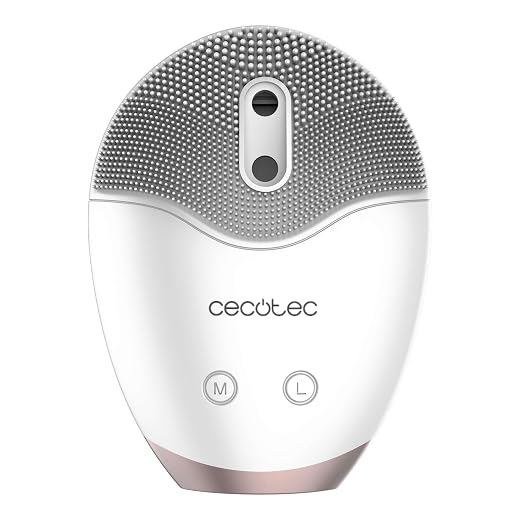 Cecotec FaceCare TotalClean Soft Ultrasonic Facial Cleanser, Automatic Soap Generator, Sonic Vibration + Firming Massage, Food Grade Silicone, Autonomy 60min, IPX6 Waterproof