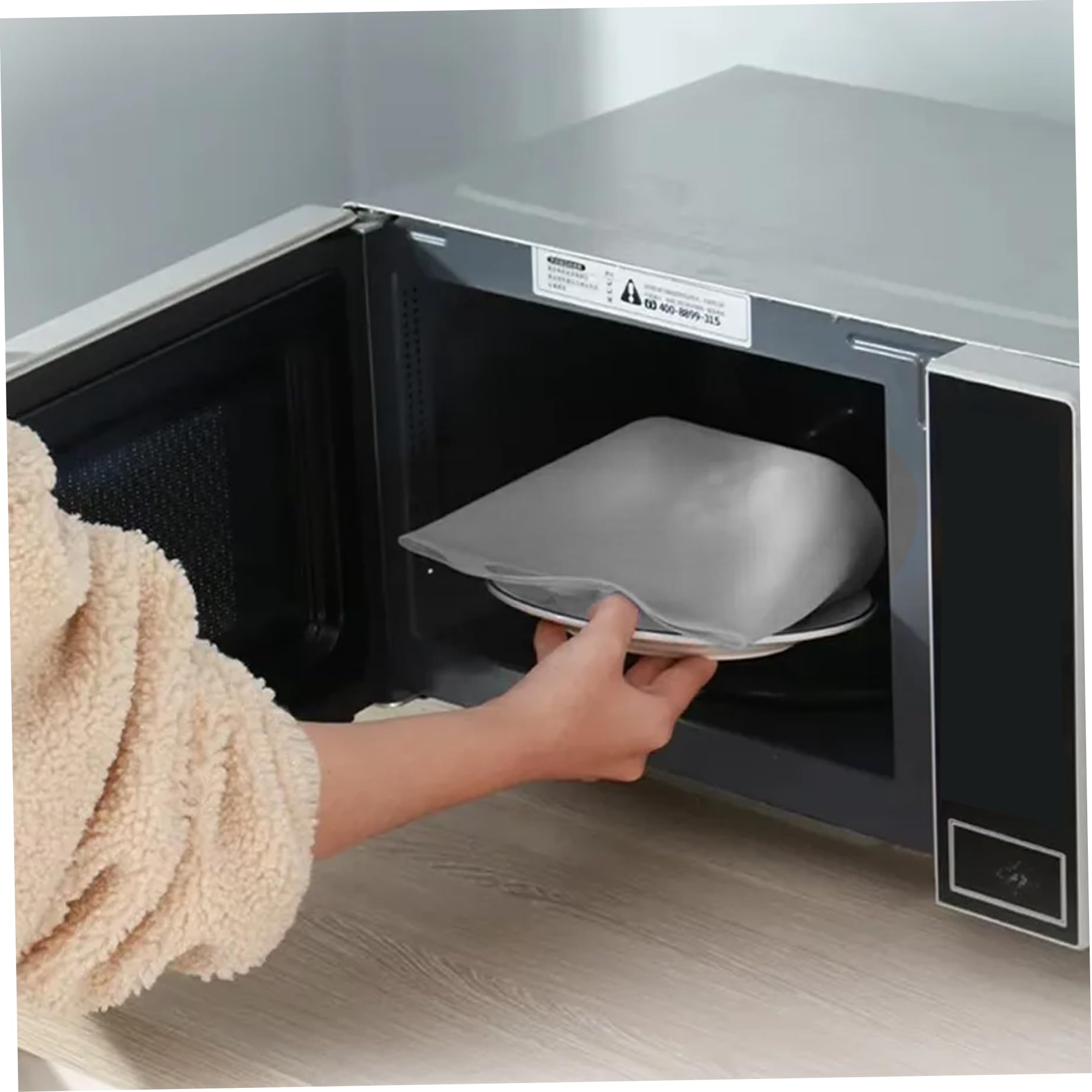 2 sacchetti sterilizzatori per microonde sacchetti flessibili in silicone per microonde da 1000 ml sterilizzatore per ciucci a tenuta stagna con maniglia
