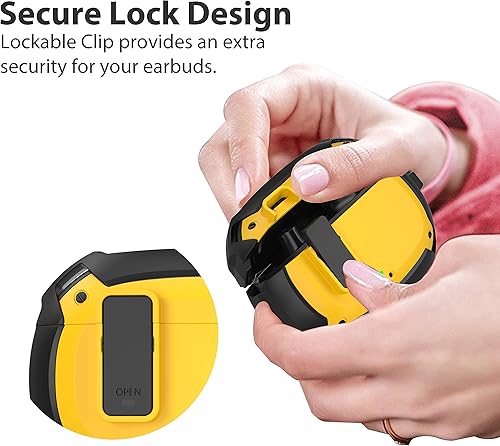 Miniatura 4 de Valkit Compatible con Beats Studio BudsBuds + funda con cerradura, carcasa rígida protectora a prueba de golpes con llavero para auriculares Beats