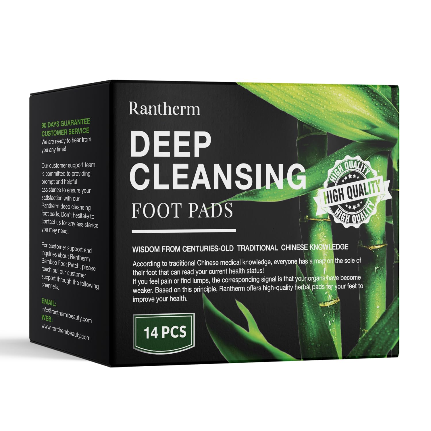 Deep Cleansing Foot Pads: Bamboo Wood Ginger Foot Patches for Promoting Daily Relaxation and Sleeping 30 Packs