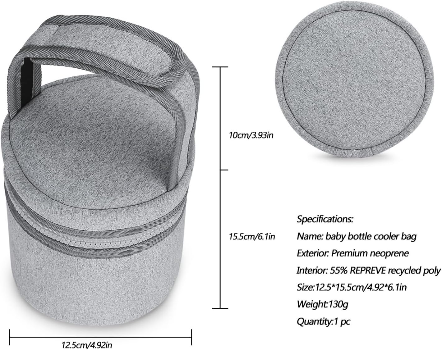Friendly Bottle Storage Bag with Insulation Layer & Easy Access Pocket Travel Feeding for Mother Infant Feeding Travel