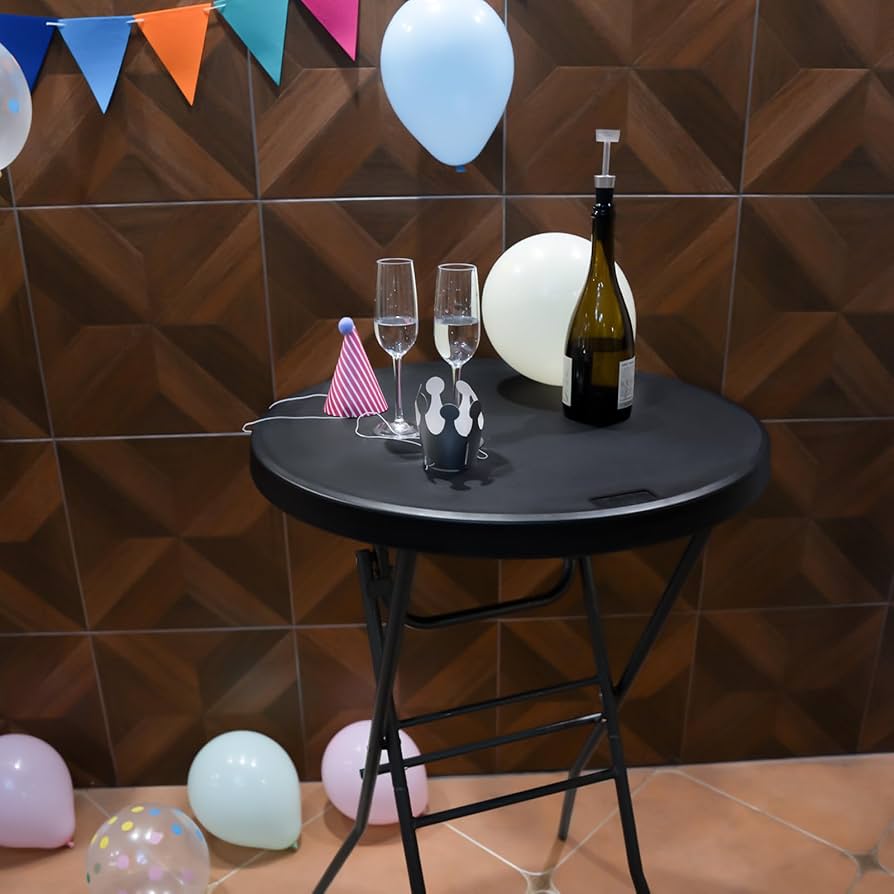 ホーロー　プレート　　数字　2.4.5.11.19　　合計5枚 Amazon.com: Byliable Cocktail Table 28in High Top Round