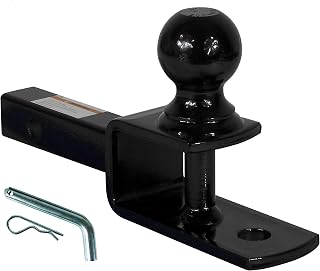 Extreme Max 5001.1379 3-in-1 ATV Ball Mount with 2" Ball - Solid Shank fits 1-1/4" Receivers