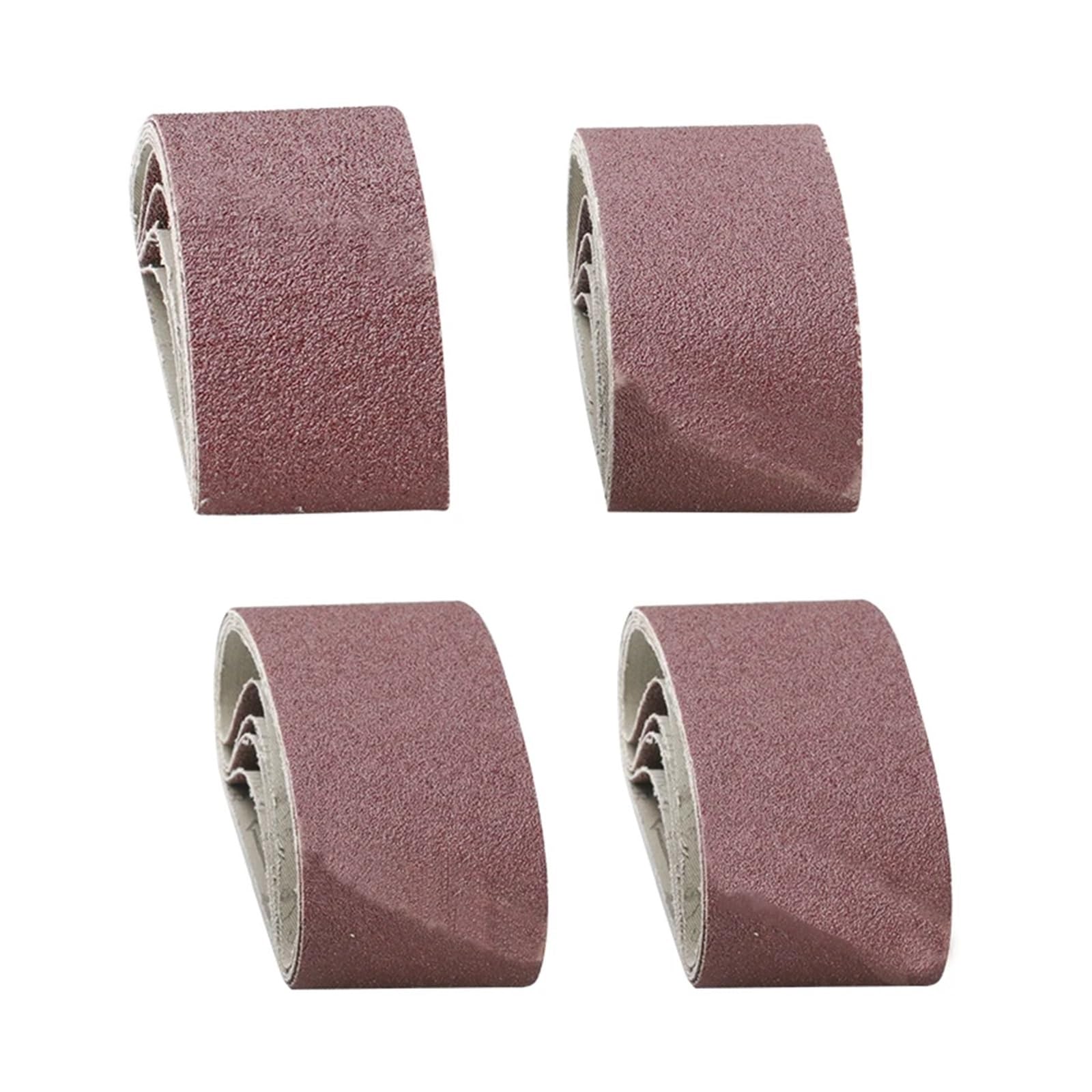 Nastro Abrasivo 5 nastri abrasivi in ​​ossido di alluminio da 65x410 mm, grana 40/60/80/120, for levigare legno, metallo e plastica(5pcs 120 Grit)