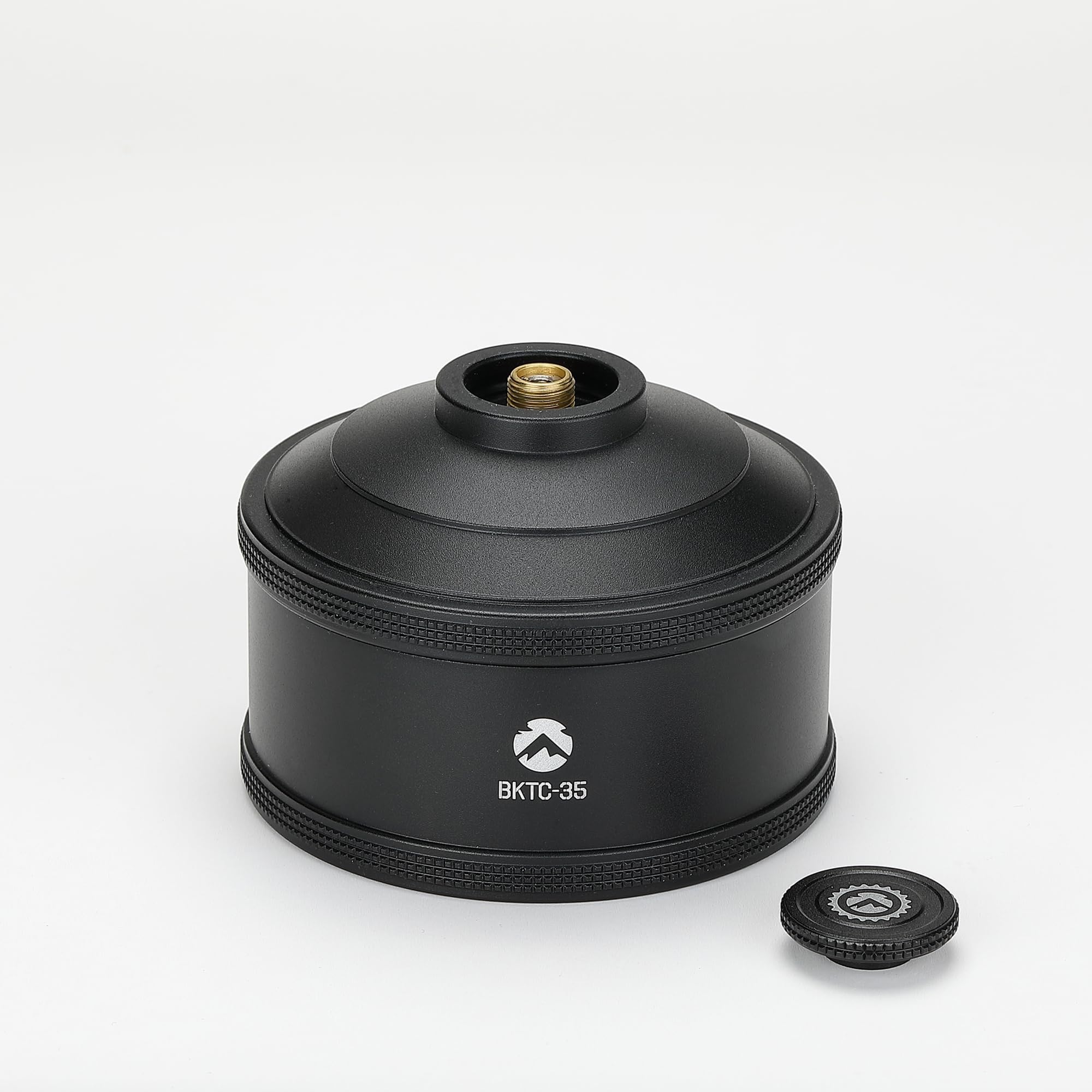 CAMPINGMOON Replacement Empty Gas Fuel Cylinder 110g Standard for Backpacking Camping Stove EN417 Lindal Valve Black BKTC-35