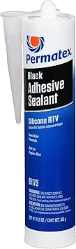 Permatex 81173 Black Silicone Adhesive Sealant, 12.9 oz