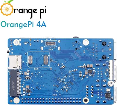 Orange Pi 4A 2GB LPDDR4/4X Allwinner T527 Single Board Computer, 8 Core RISC-V Co-Processor 2 Tops NPU 1.8GHz Frequency Wi-Fi 5.0+BT 5.0,BLE Run Ubuntu, Debian, Android13 (Pi 4A 2GB+Supply)