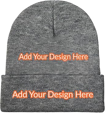 Custom Knitted Hat for Women Add Your Design Here Hats Thanksgiving Gifts