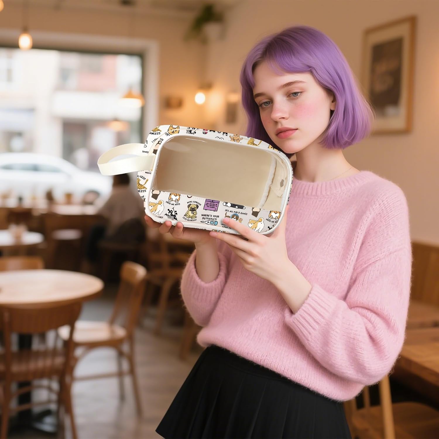 WCGXKO Vet Tech Zipper Clear Makeup Bag Veterinarian Gift Vet Graduation for Animal Lover (Animal Cbag) - Image 5