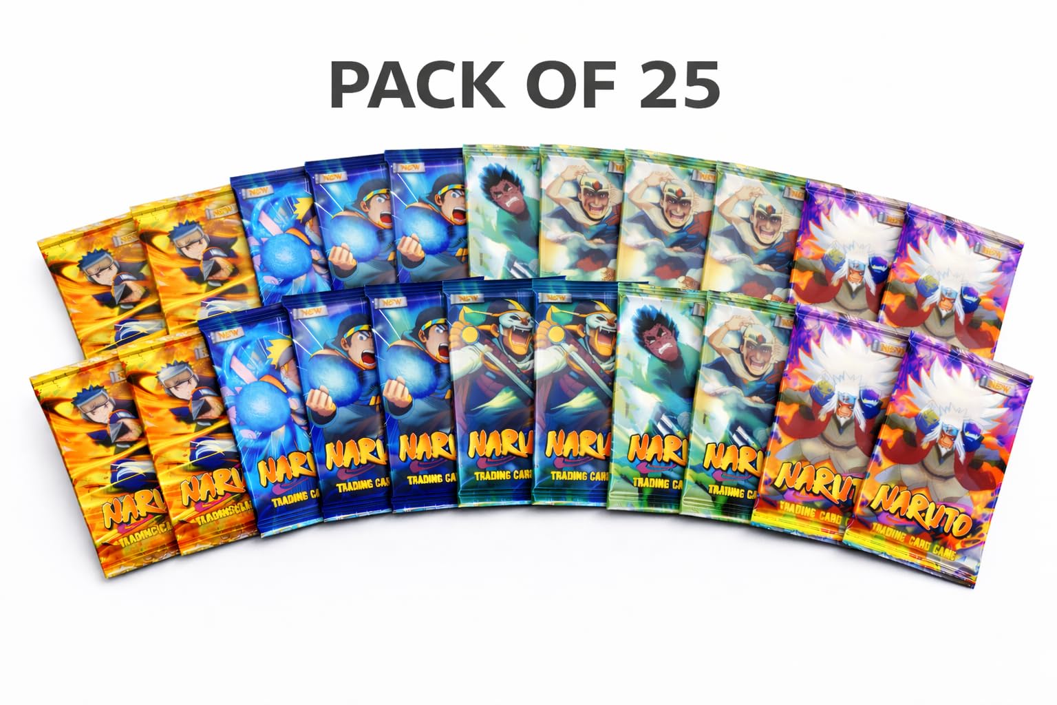 Naruto Anime Trading Cards Booster Pack Bundle– Collectible Card