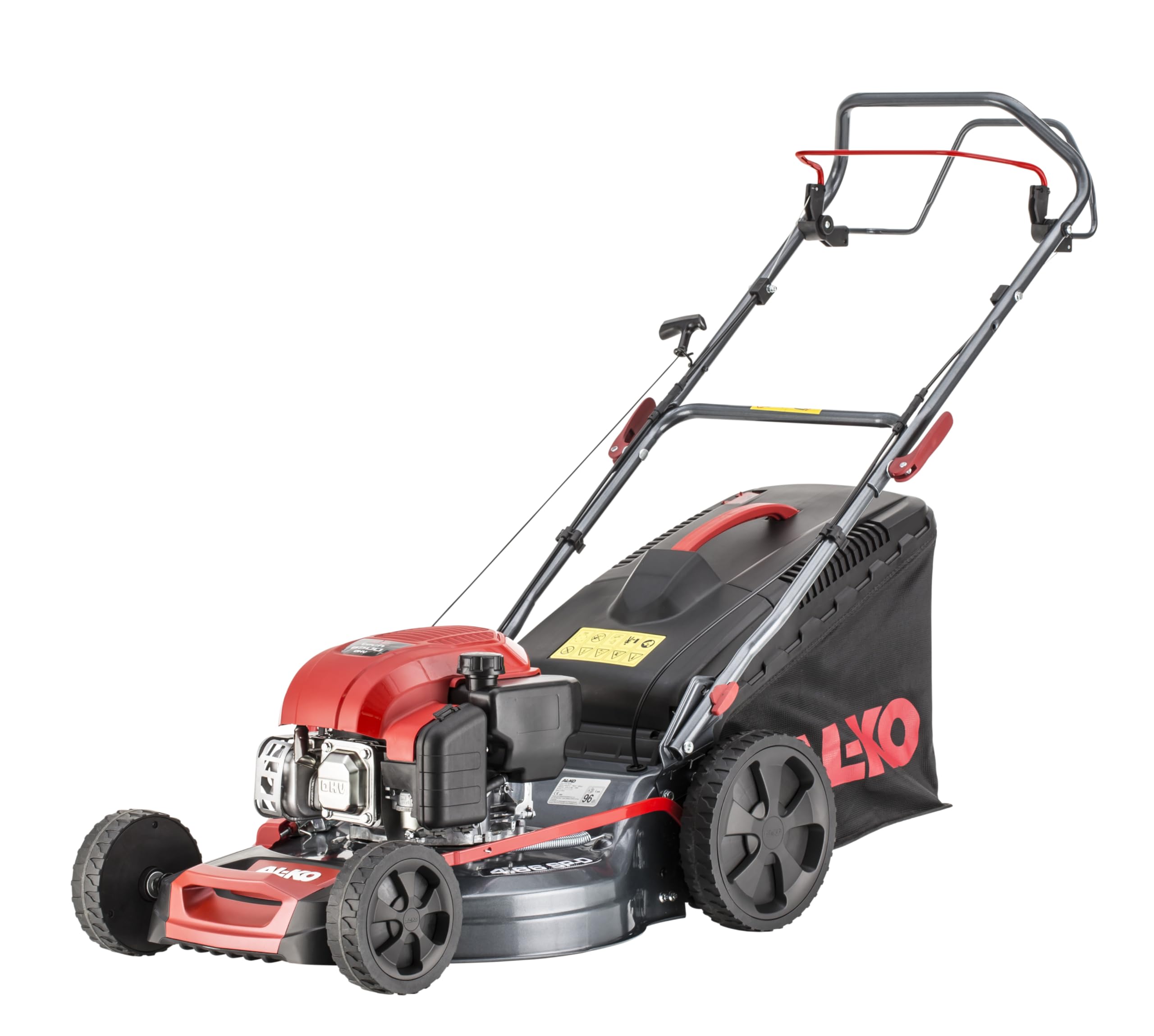AL-KO Benzin-Rasenmäher Easy 4.66 SP-D, 46 cm Schnittbreite, 2.4 kW Motorleistung, 1-Gang Radantrieb, 4INONE function, Stahlblechgehäuse, für Rasenflächen bis 1400 m²