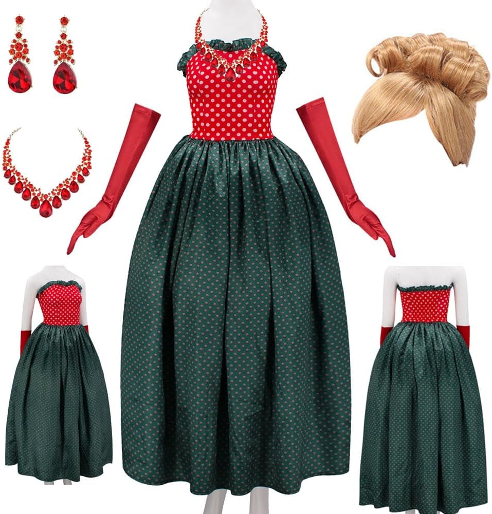 Anime Christmas Costume Set Dress Full Set for Women Christmas