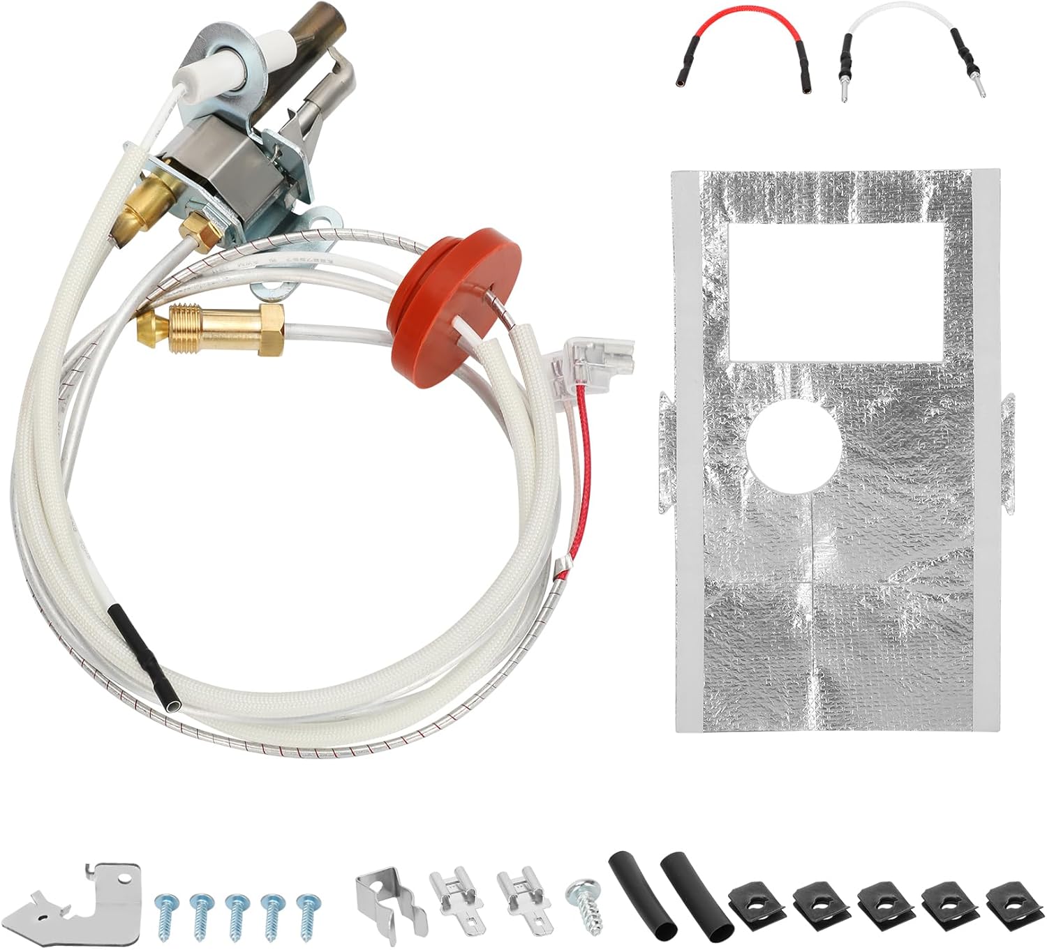 Upgraded SP21058 Pilot Assembly Replacement Kit Compatible with Rheem Water Heaters, Water Heater Pilot Burner Kit with Thermopile and Thermocouple