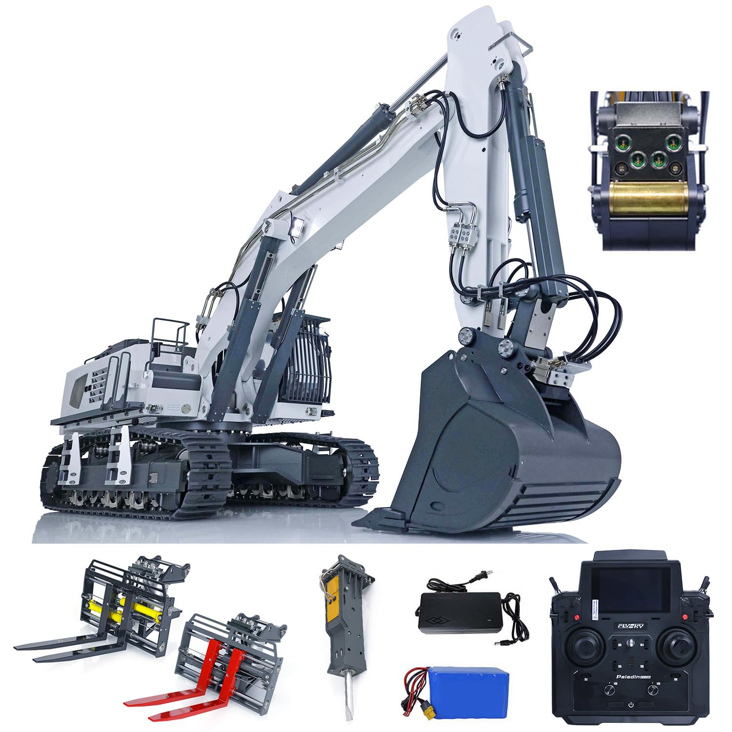 Amazon.com: wheelfun KABOLITE RC Hydraulic Excavator 1/14 K970