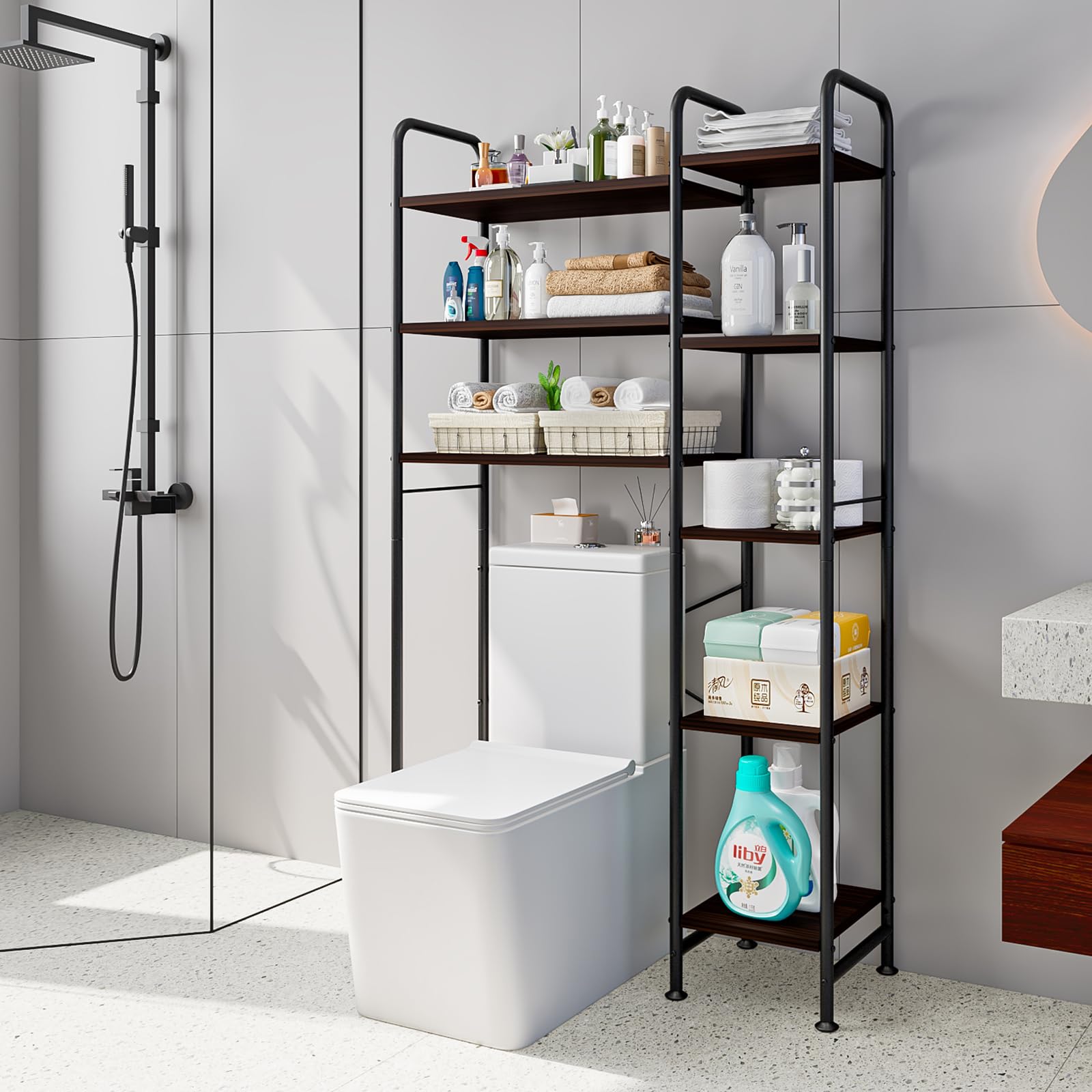 Toilettenschrank, Bazimmer Bazimmerregal Mit Doppeltüren
