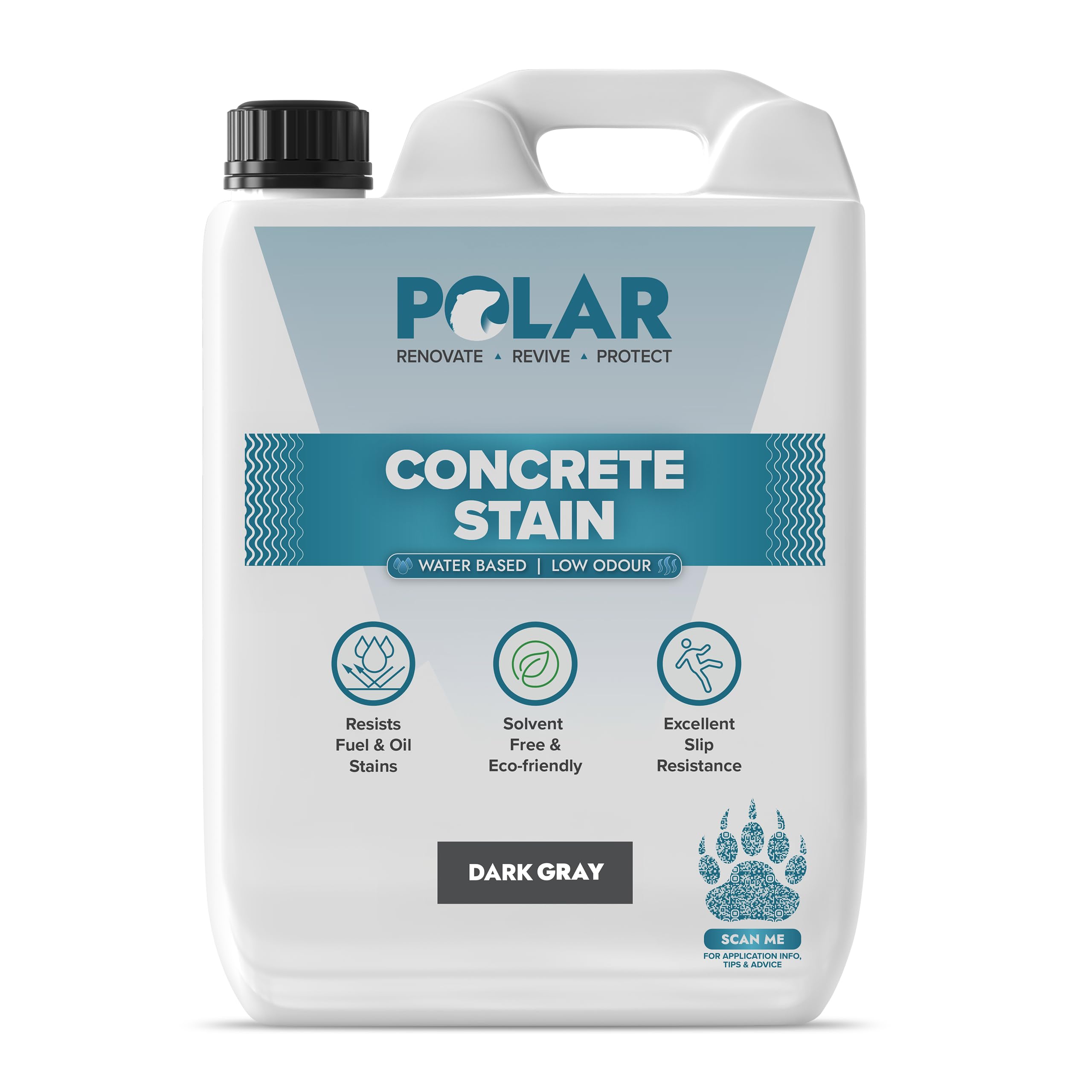 Polar Dark Grey Concrete Stain