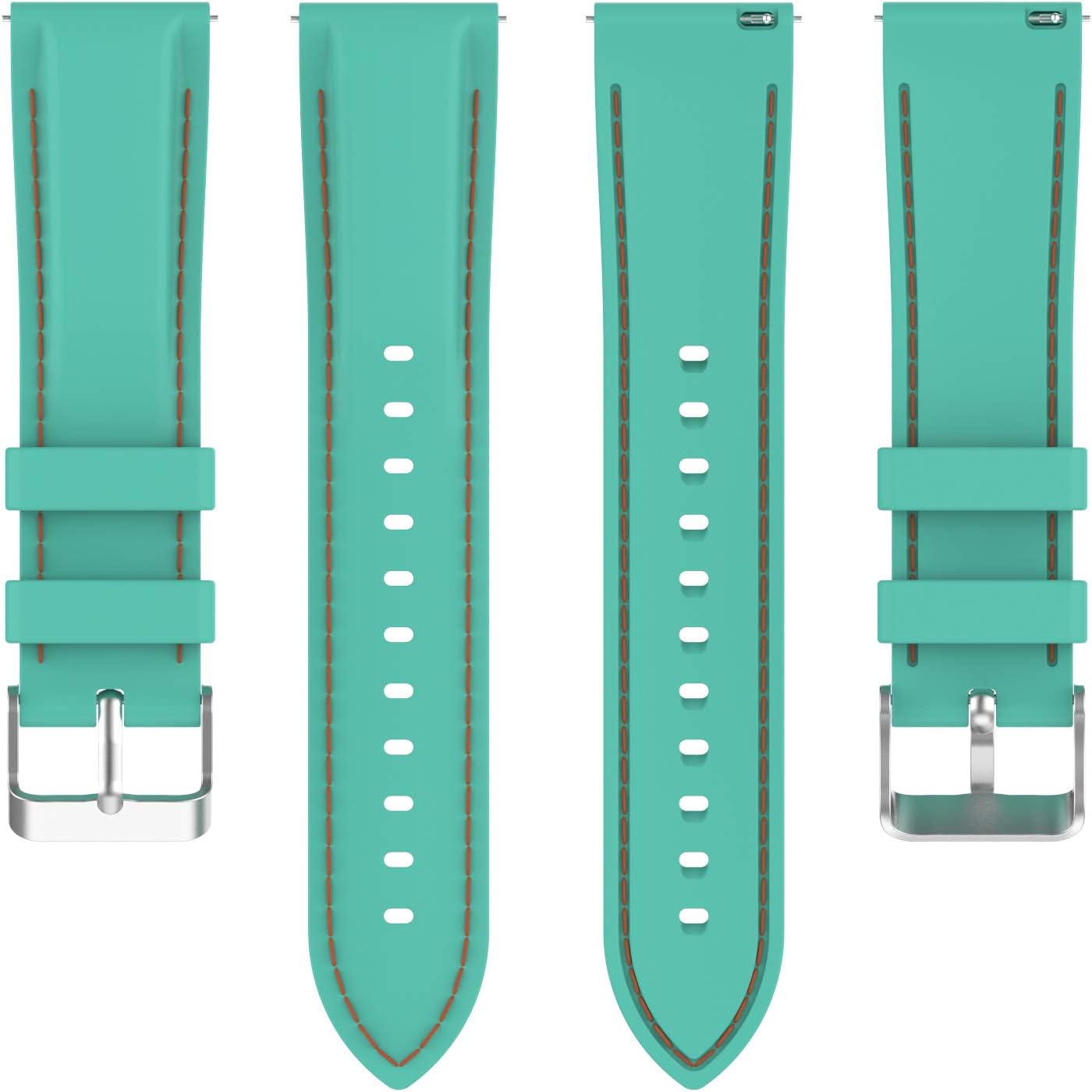 Bands Compatible with Garmin Approach S42/ Approach S12, Soft Silicone Sports Bands Replacement Straps Women Men Wristbands Accessories for Approach S42 Smartwatch (10Colors)