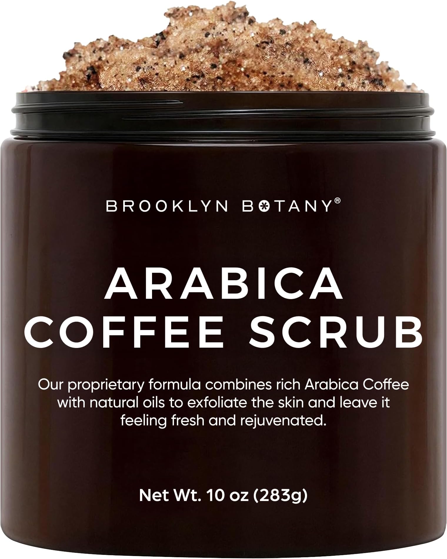 Arabica Coffee Scrub -100% Natural - With Coconut And Shea Butter - Best Anti Cellulite And Stretch Mark Treatment, Spider Vein Therapy For Varicose Veins & Eczema - 283 g