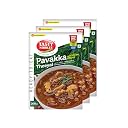 TASTY NIBBLES Ready to Eat Kerala Special Pavakka Theeyal | Bitter Gourd | karela Theeyal Open Heat & Eat | Vegetarian | No Added Preservatives | Japanese Retort Technology 200GM (Pack of 3) gallery image