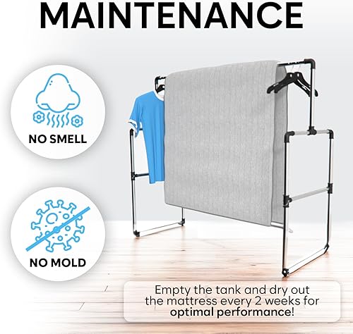 Miniatura 7 de Adamson B10 Gray - Nuevo 2023 - Sistema de enfriamiento de cama + cubrecolchón de enfriamiento 100% algodón para sudores nocturnos + enfriador de