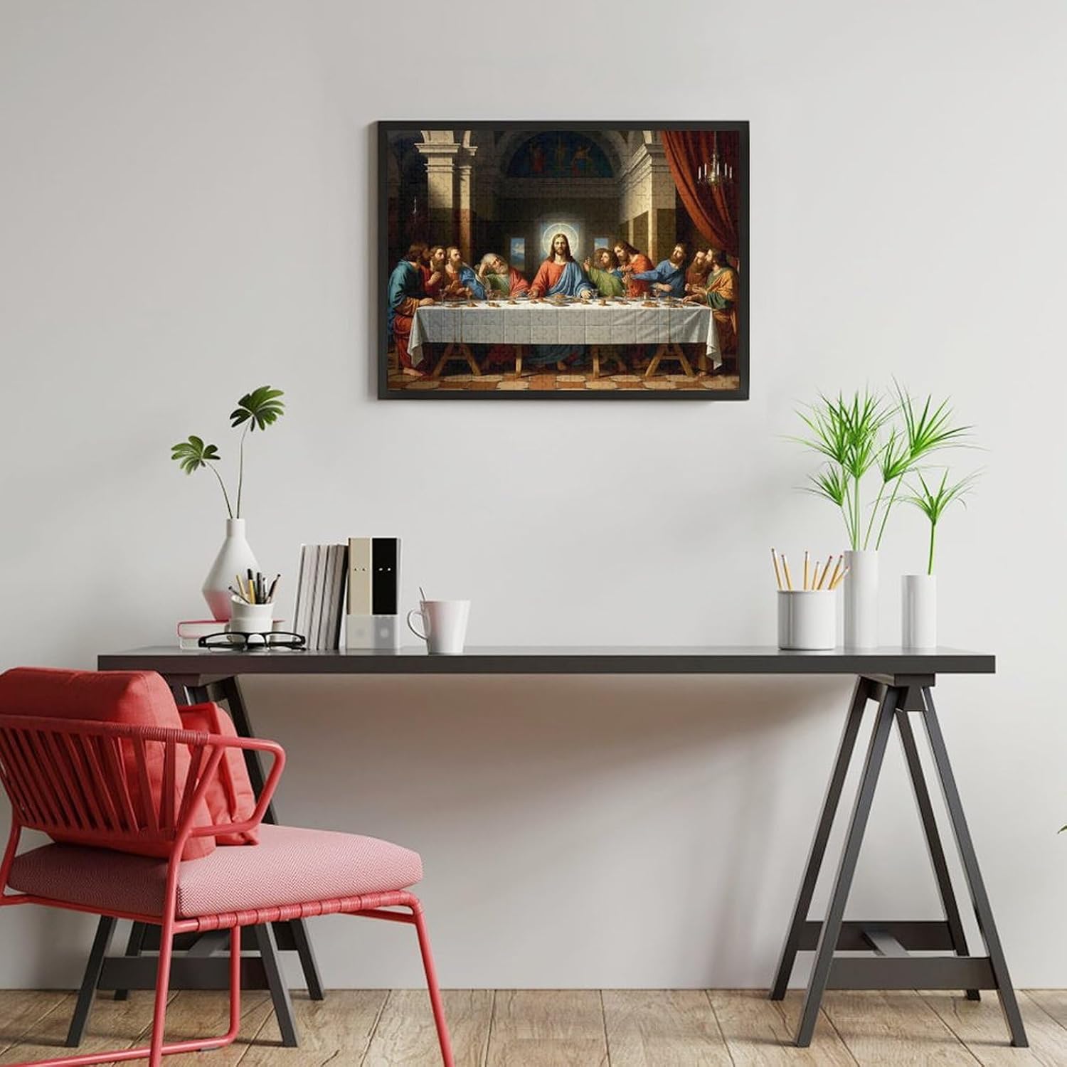 Last Supper Artistic Masterpiece Wooden Puzzle – Jigsaw Puzzles 1000 Pieces for Adults, Wooden Puzzle capturing Historic Scene and Figures