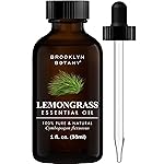 Brooklyn Botany Lemongrass Essential Oil - 100% Pure and Natural - Premium Grade Oil with Dropper - for Aromatherapy and Diffuser - 1 Fl Oz