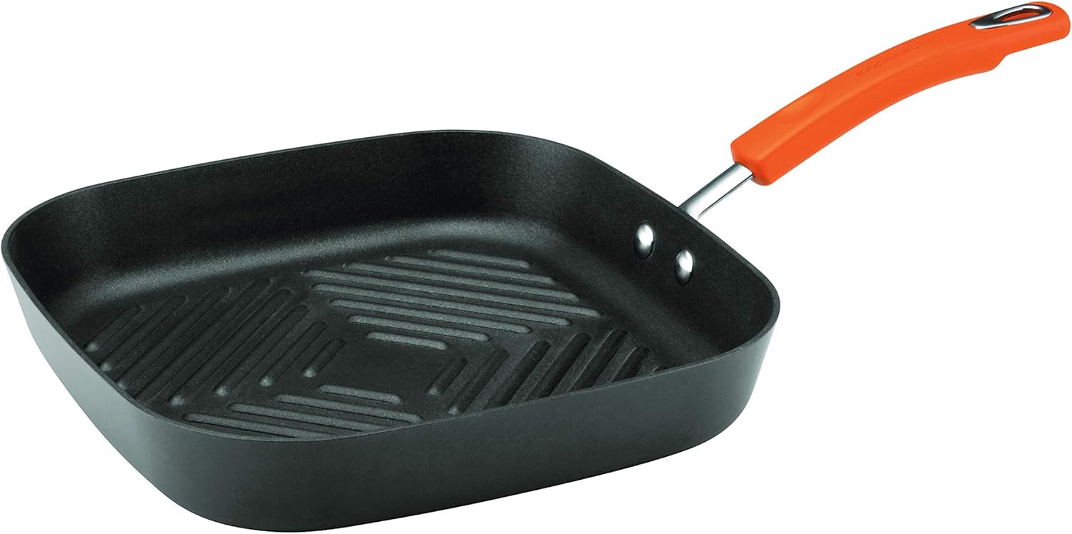 Hard Anodized Nonstick Square Stovetop Grill Pan