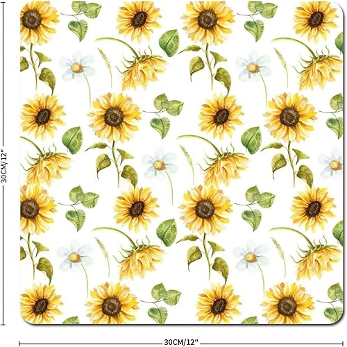 Miniatura 2 de Letrero de metal de girasoles de granja de otoño de 12 x 12 pulgadas, placa de metal retro de granja, girasoles dorados, pintura al óleo, letrero de