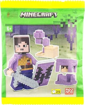 LEGO Minecraft End Warrior with Shulker and Chorus Plant - Ages 6