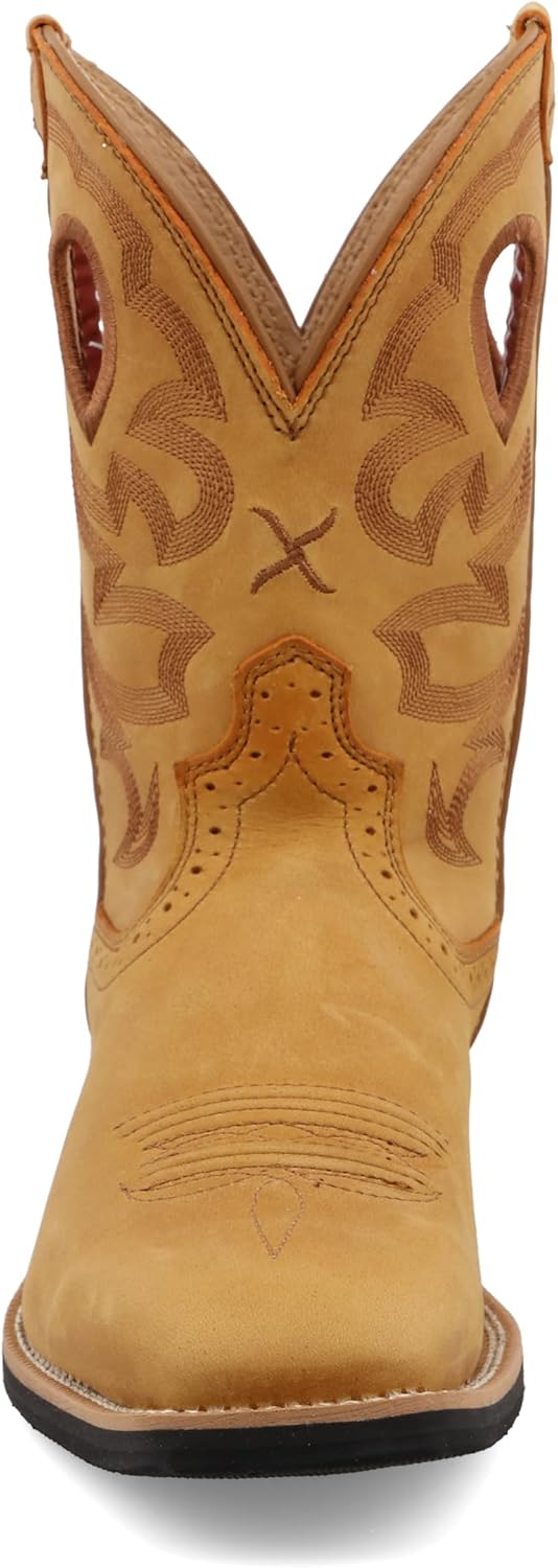 Twisted X Women's 9" Ruff Stock, Wide Square Toe with CellSole