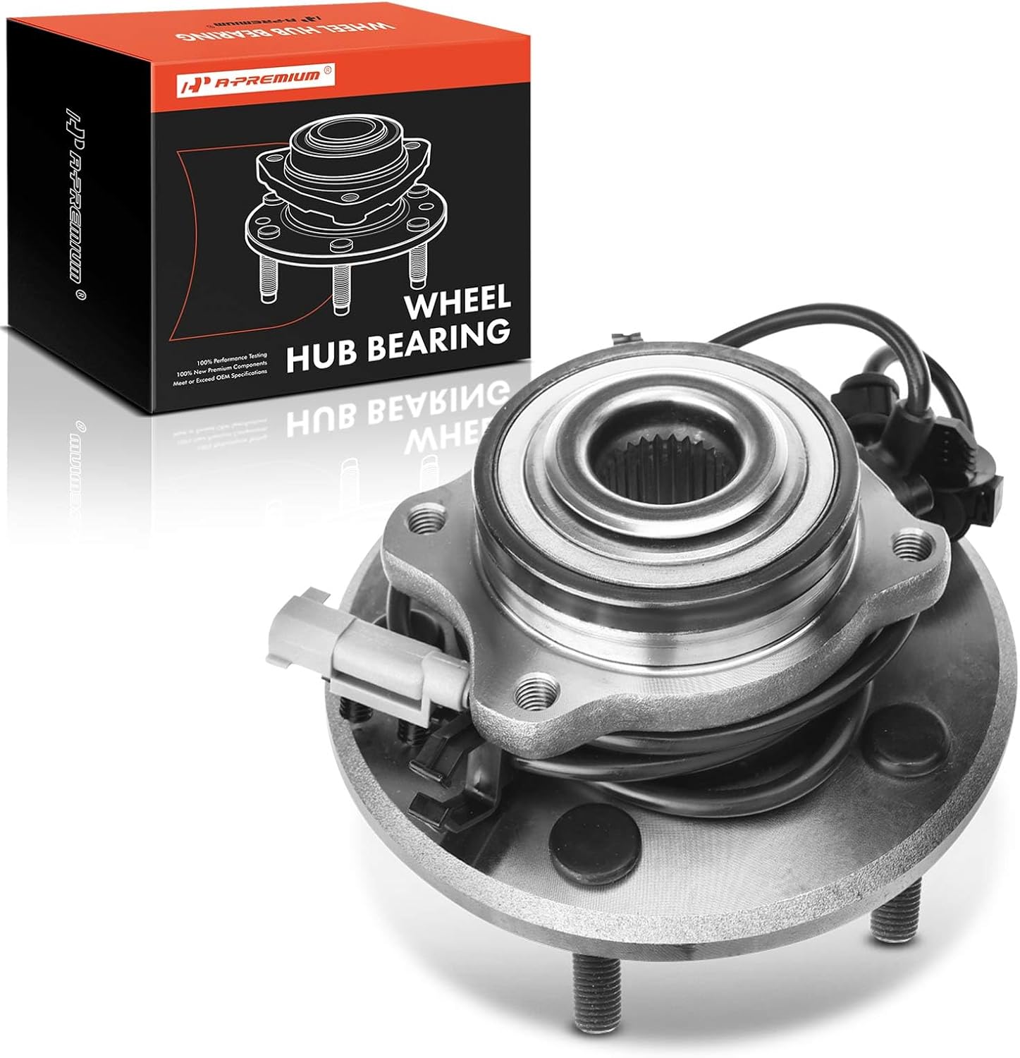 A-Premium Rear Wheel Bearing and Hub Assembly with ABS & 5-Lug Compatible with Chrysler Pacifica 2004 2005 2006