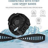 Vista 3 de Correa deportiva compatible con Garmin Instinct/Instinct 2, correa de repuesto ajustable de silicona para Garmin Instinct 2 Solar/Tide/Tactical Azul