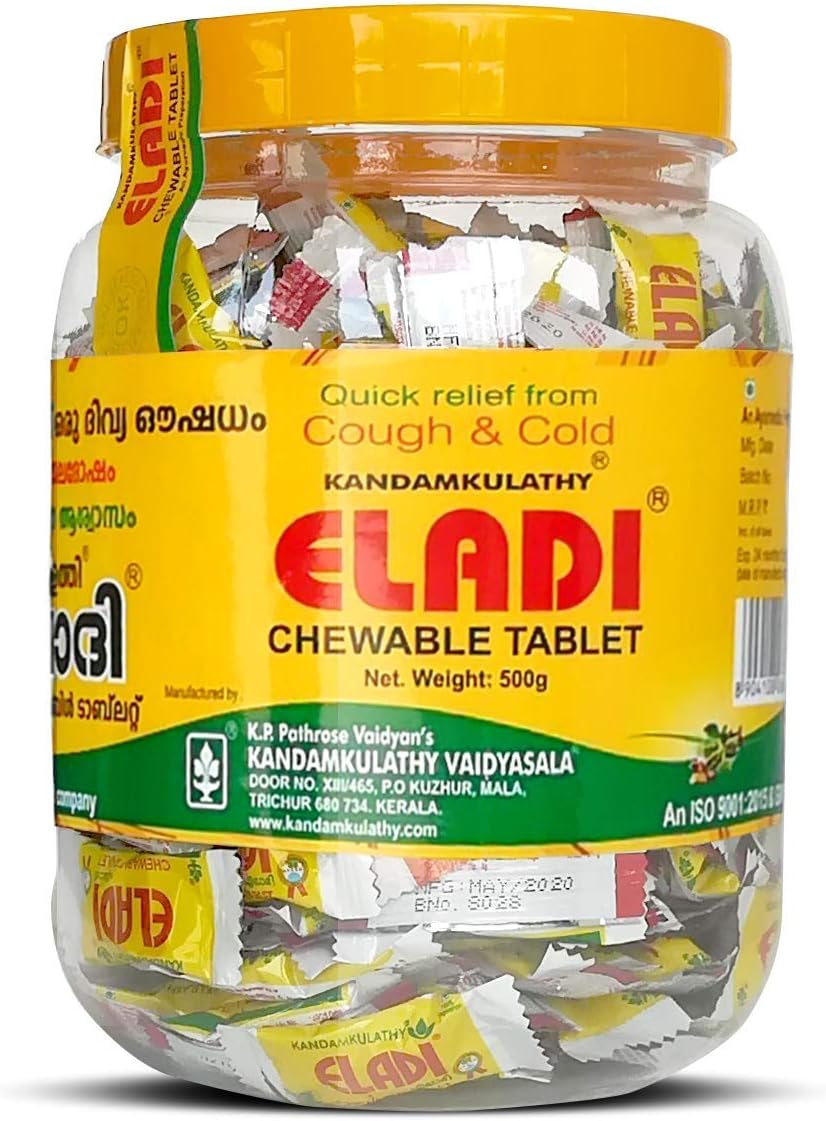 Kandamkulathy Eladi Candy 500g Jar