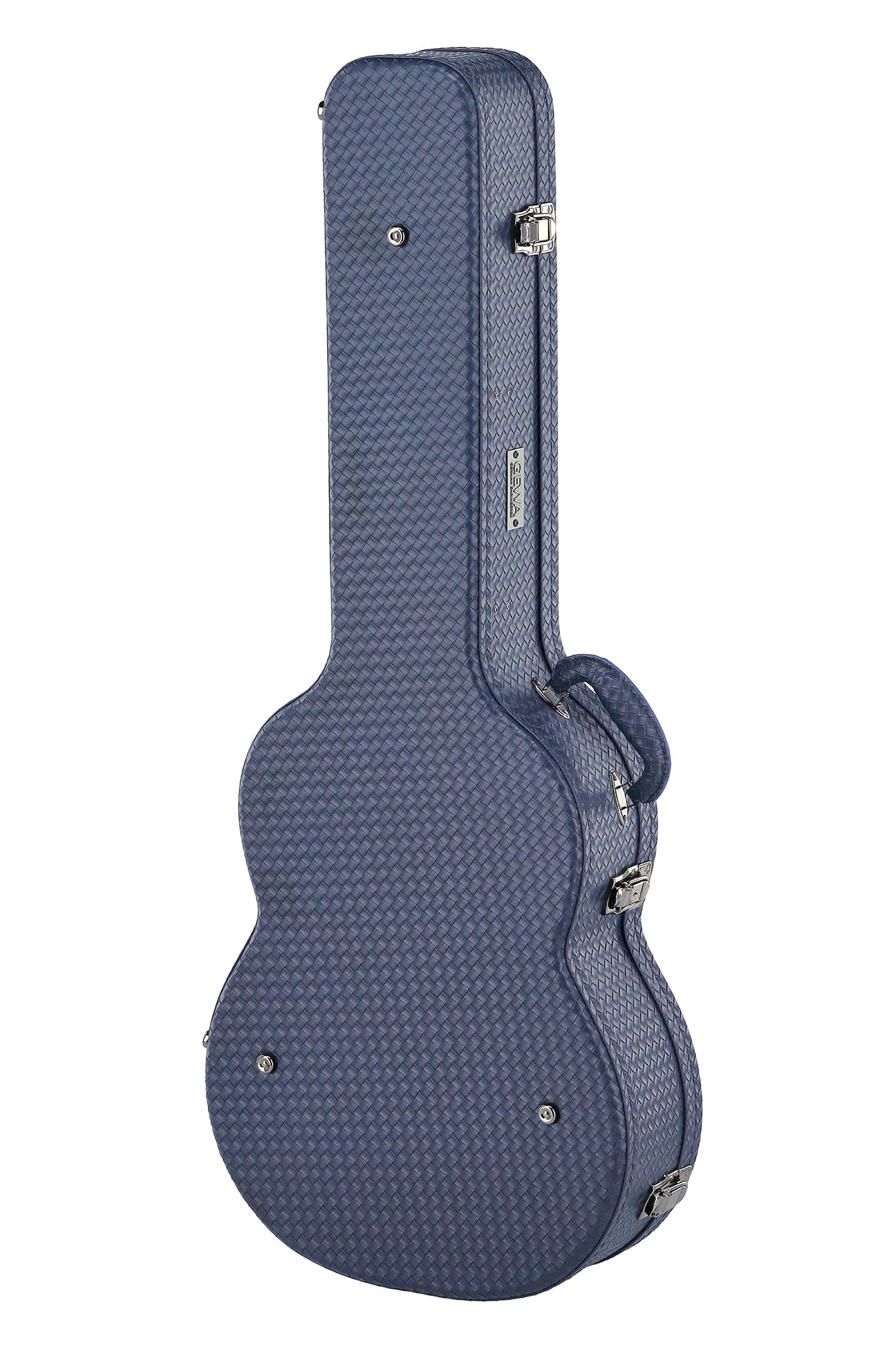 GEWA Gitarrenetui Vipera – Gitarrenkoffer Konzertgitarre - Holzkern - Gewölbter Deckel - Blau - Zubehörfach - Hygrometer