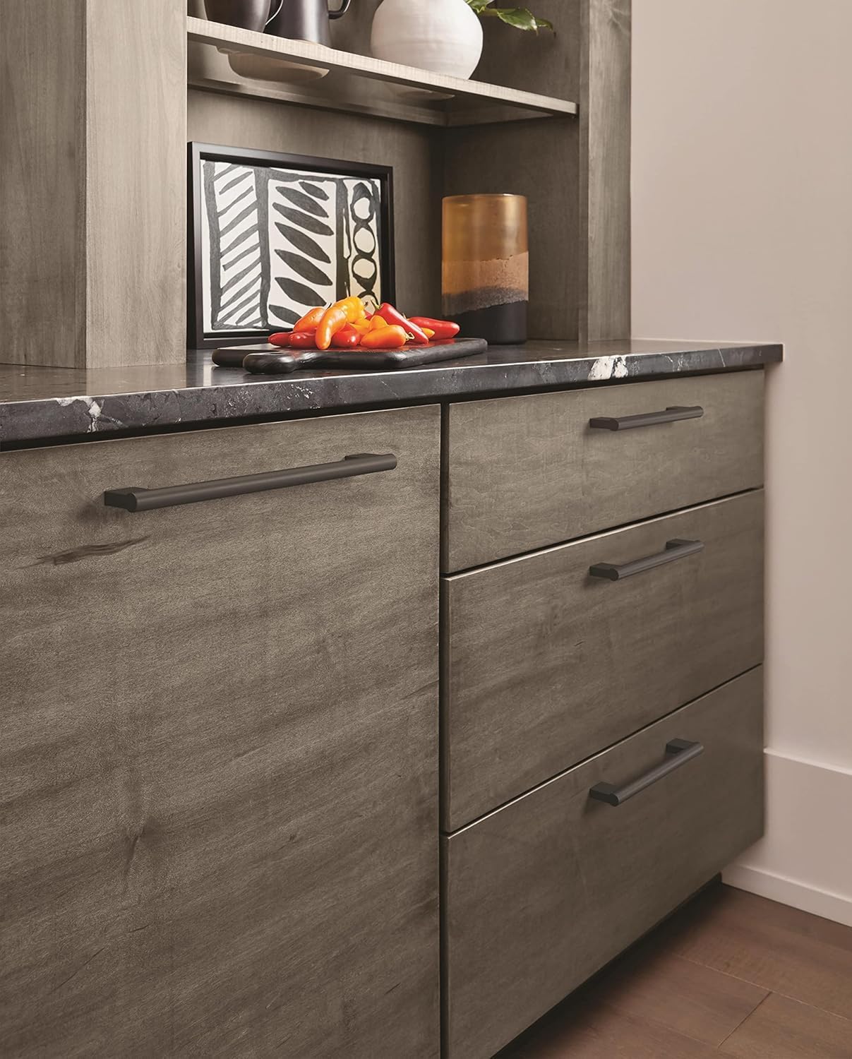 Amerock 6-5/16" Versa Matte Black Drawer Pull image 3