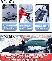 Vista 4 de Ajuste personalizado para cubiertas de nieve para parabrisas BMW, 8 capas impermeables resistentes al viento, protección contra heladas, hielo, sol