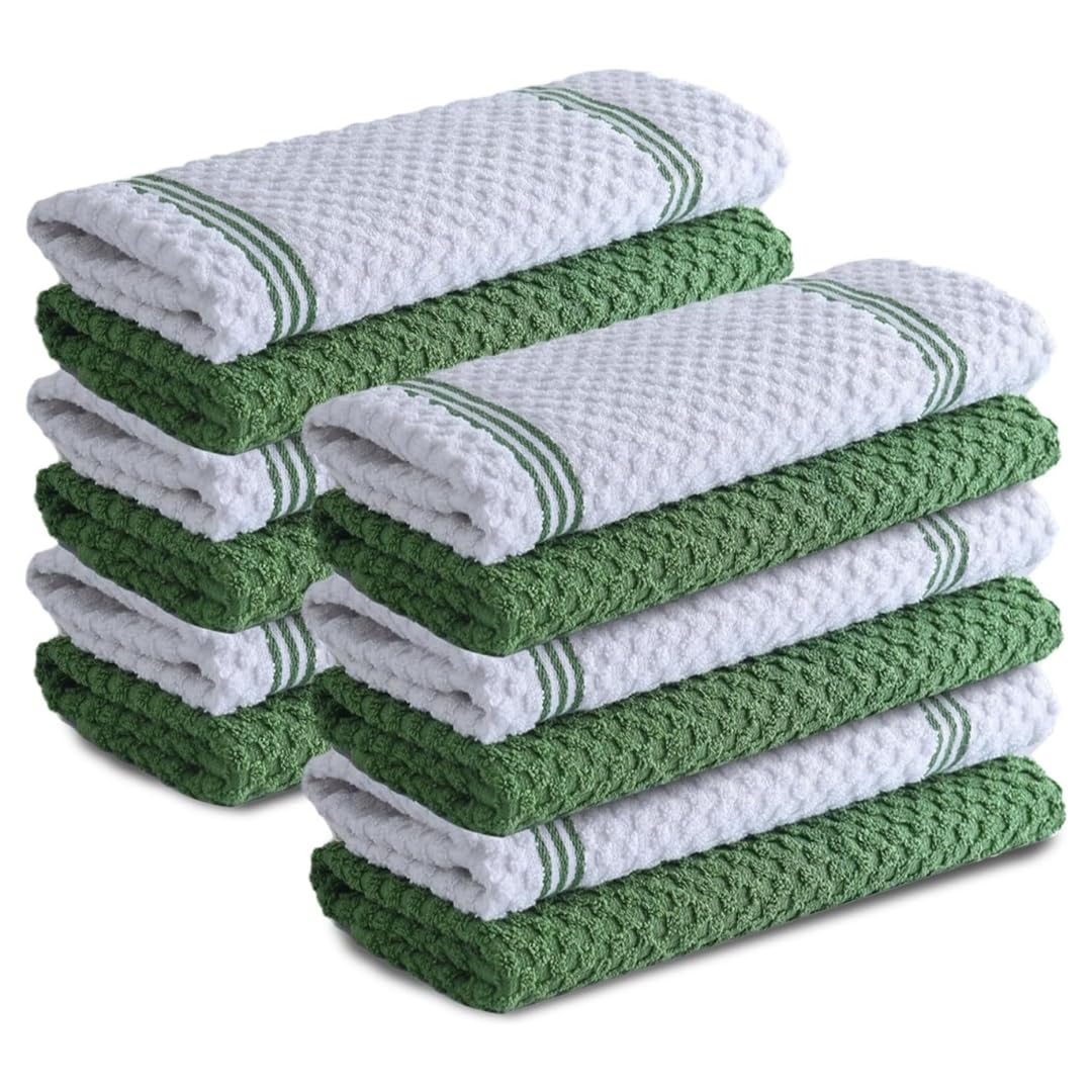 Infinitee Xclusives Geschirrtücher 12er Set, 38x64cm Küchentücher