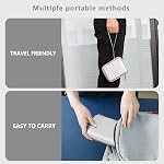 Cas de transport dur pour RG40XXV/RG405V/RG406V/G350 Console de jeu portable rétro, porte-monnaie de voyage de jeu rétro avec sac en mesh pour SD Carte, USB Câble de recharge, Manuel de l'utilisateur, Gris