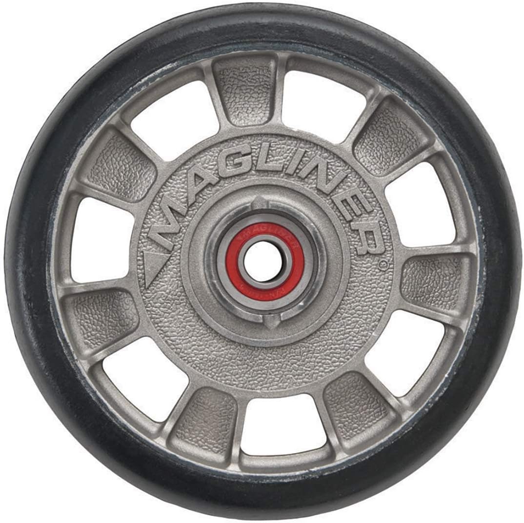 Magliner HMK111AA1 Aluminum Hand Truck, Horizontal Loop Handle, 14" x 7-1/2" Aluminum Diecast Nose Plate, 500 lb Capacity