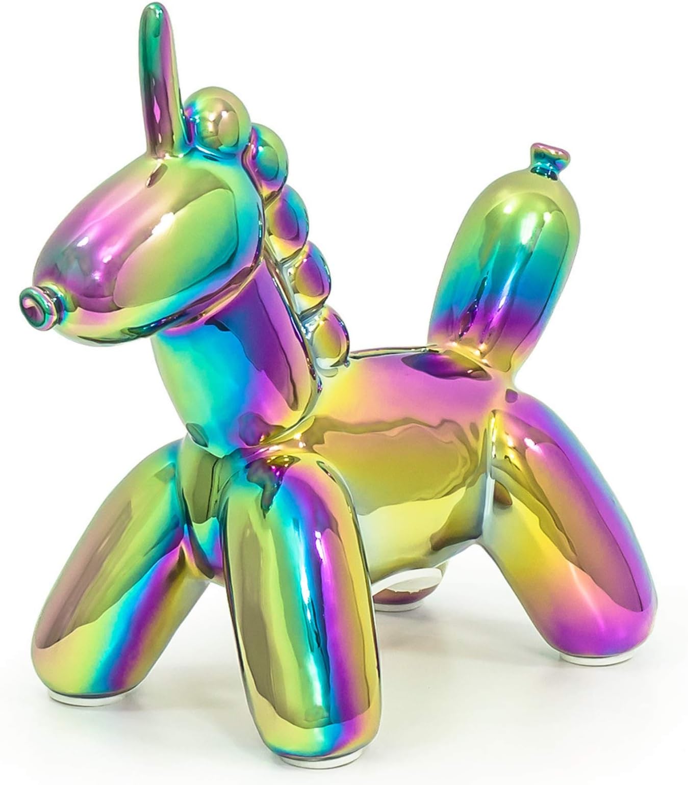 Made By Humans Balloon Money Bank - Baby Unicorn - Cool Unicorn Piggy Bank Gift for Kids and Adults Rainbow Finish