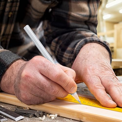 Miniatura 5 de Tondiamo 48 paquetes de lápices plateados para soldadores, metálicos y plateados, suministros de soldadura, herramientas de marcado para soldadores,