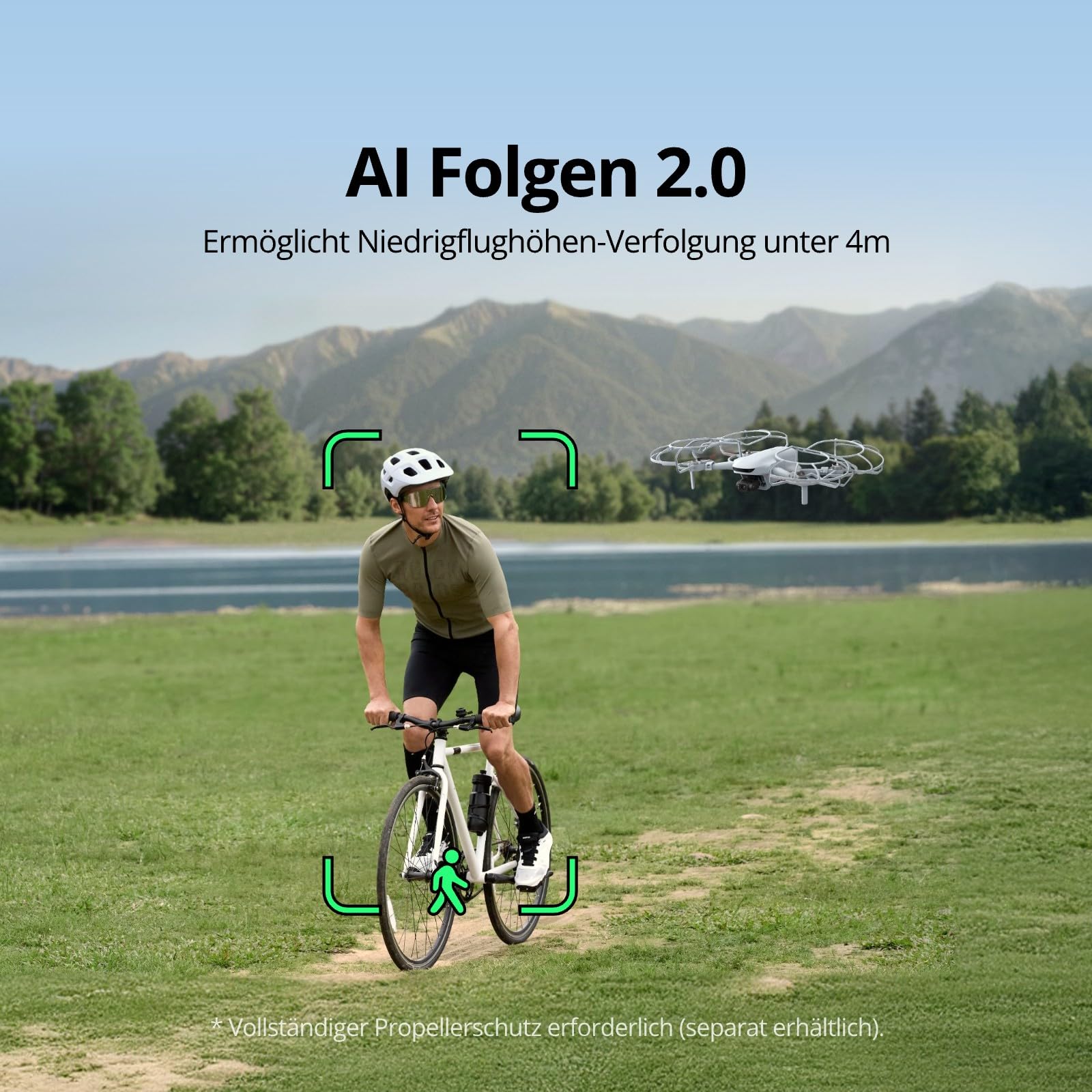 Potensic ATOM 3 Drohne mit Kamera 4K für Einsteiger, 4K/60 fps HDR-Video, 8K Foto, 1/1,3" Sensor, 3 Akkus 120 min Flugzeit, 16KM Übertragung, AI Folgen 2.0, Med-Tele, QuickShots, Unter 249g, Drone, C0