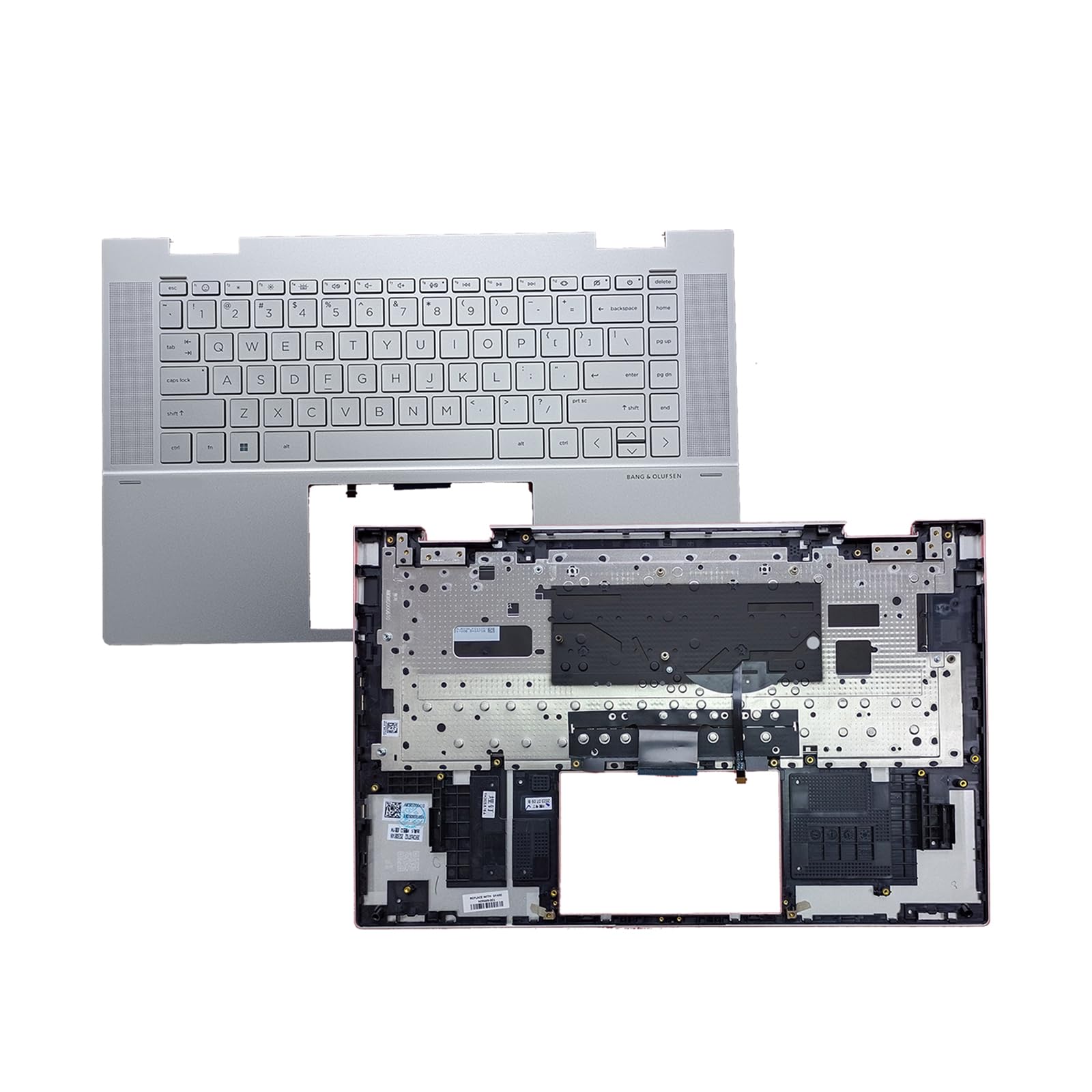 Silver For HP Envy X360 15-ED L93226-001 Palmrest Cover with