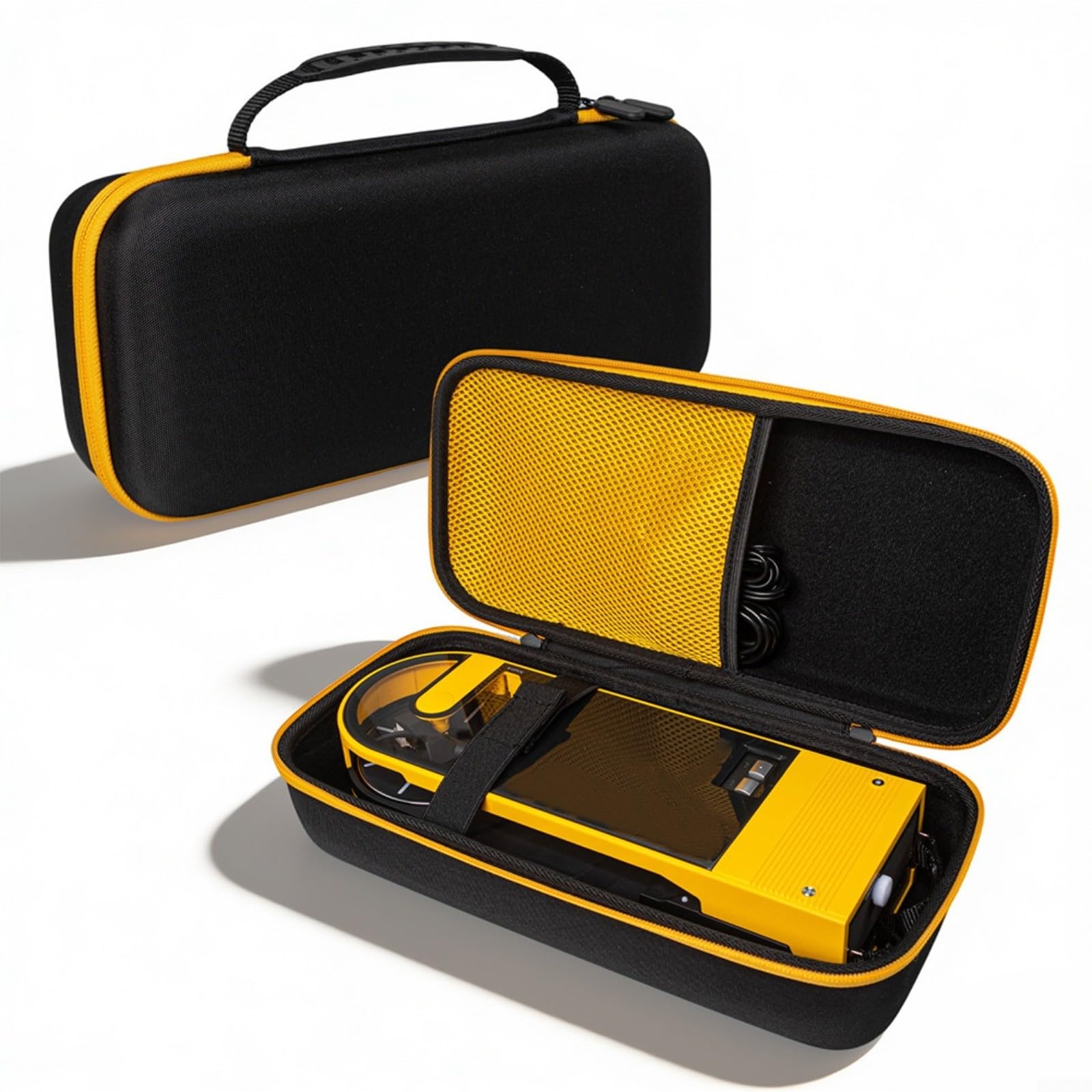 Étui de voyage compatible avec Audio-Technica AT-SB727 Platine vinyle portable Sound Burger avec sac de transport uniquement avec poignée et bandoulière Noir