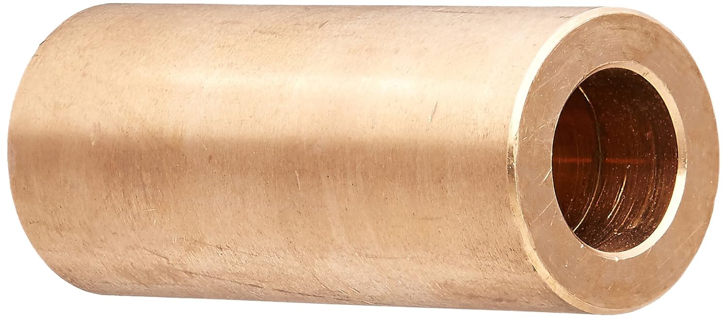 Bunting Bearings CB061012 Sleeve (Plain) Bearings, Cast Bronze C93200 (SAE 660), 3/8" Bore x 5/8" OD x 1-1/2" Length (Pack of 3) CB061012A3