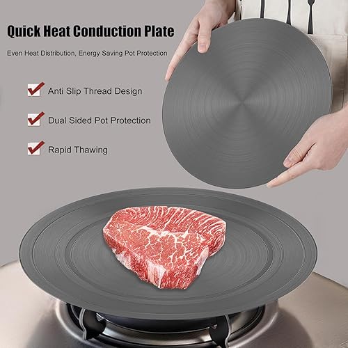 Miniatura 2 de Reductor de llama guardia a fuego lento, 0.157 in de espesor ahorro de energía fácil a gas estufa difusor para el hogar