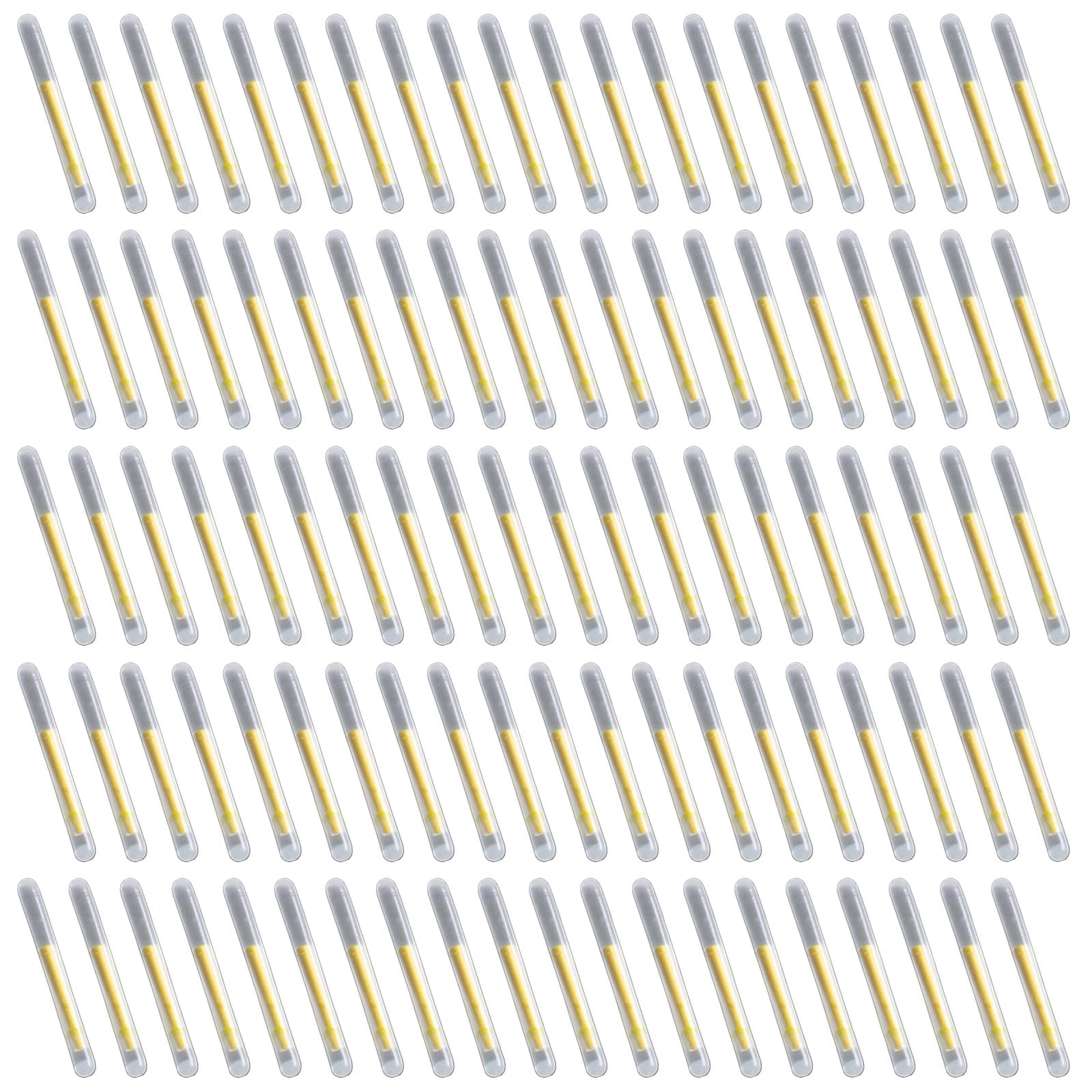 Wegiwuca 100Pcs Bright Fishing Light Stick Fishing Stick Tip Light Green Fluorescent Light Stick for Night Fishing