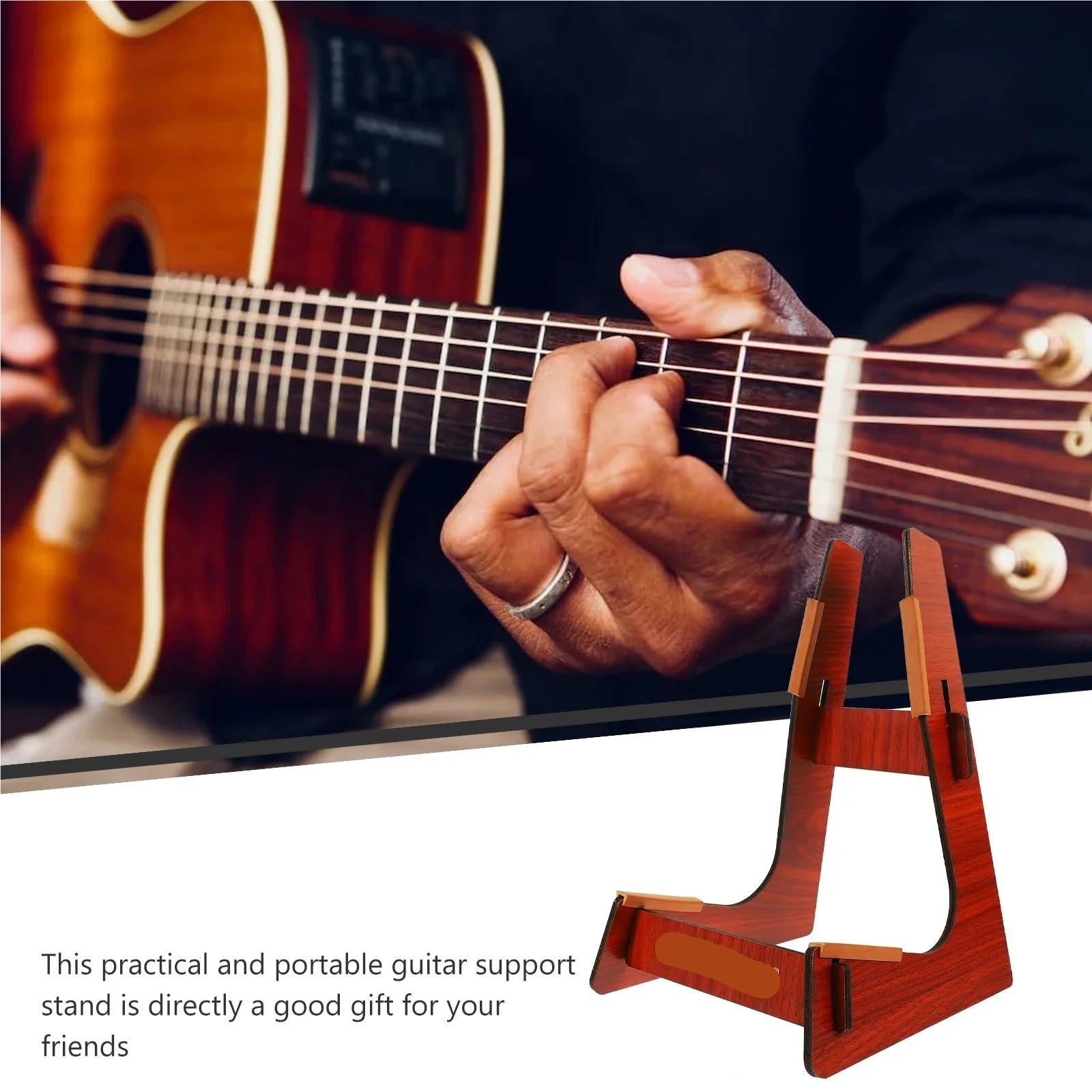 Gitarrenständer 2 stücke Gitarre Ständer Display Elektrische Unterstützung Boden Rack Ukulele Halter for Home Shop Tragbare Bass